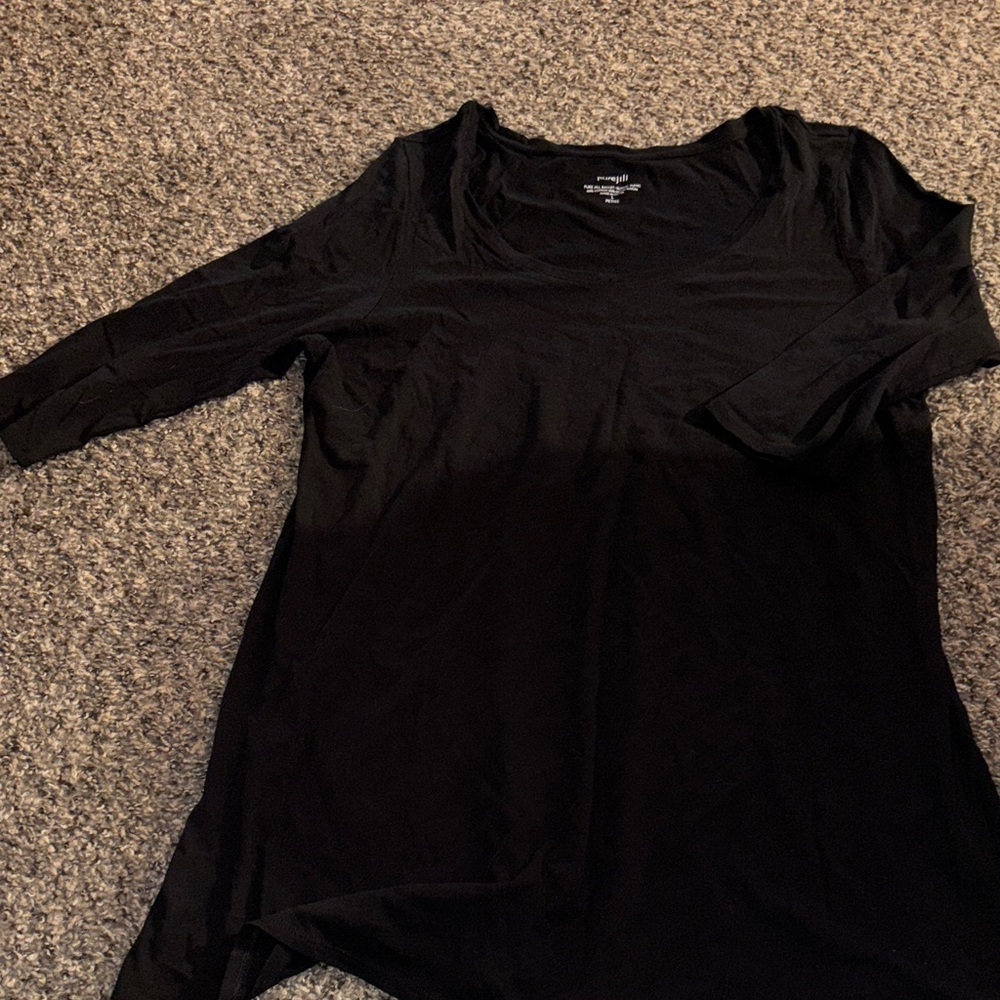 Pure Jill Black Women's Tunic Top
